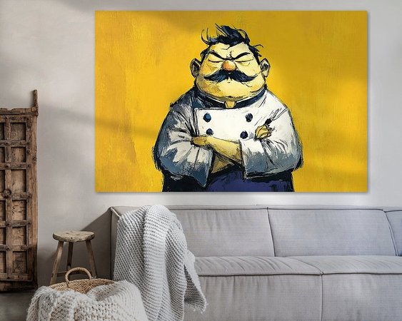 Example of the artwork in a room