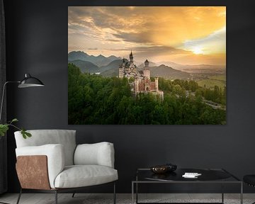 Neuschwanstein castle at sunset by Max van der Weide