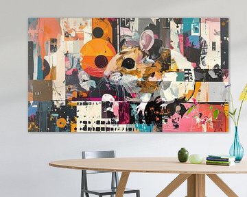 Expressief en kleurig statement - een schilderij met lef