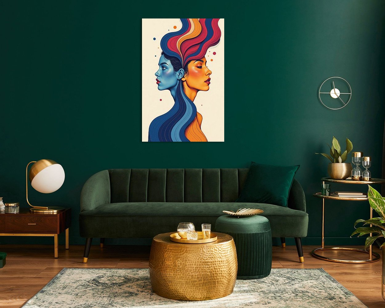 Example of the artwork in a room