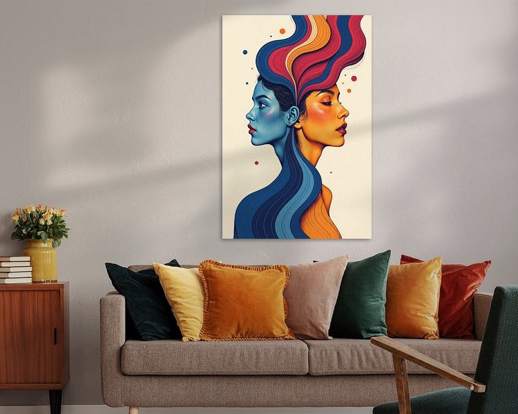 Example of the artwork in a room