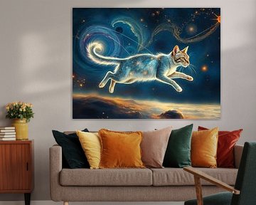 Space Planet Cat by Rizal Azhari