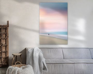 Strand en zee - Zwerver in het licht-01 van Rautenberg Digital Art Maritim