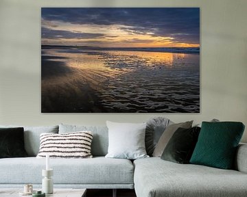 Breathtaking sunset by the North Sea by Lisette Rijkers