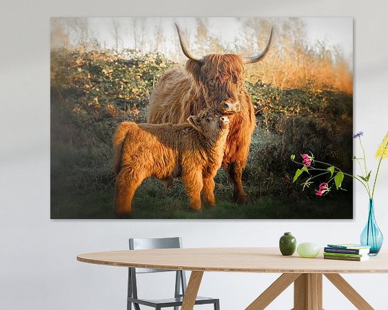 Example of the artwork in a room