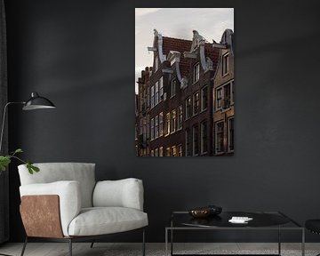 Amsterdam cottages during golden hour by Richard van de Kerkhof