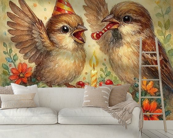 Example of the artwork in a room