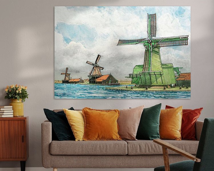 Example of the artwork in a room