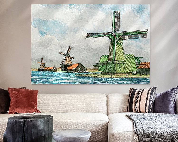 Example of the artwork in a room