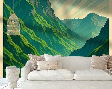 Example of the artwork in a room