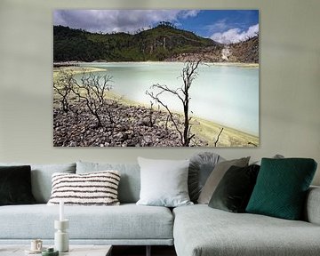 The sulphurous, lunar shores of Lake Kawah Putih by Frank Photos