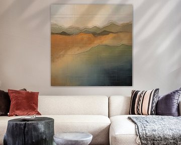 Abstract Layered Horizons: Where Earth Meets Memory by Igo Ando Perdana