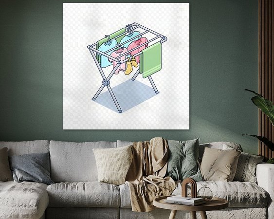 Example of the artwork in a room