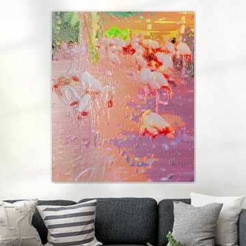 Flamingos [Original 60 cm x 50 cm]