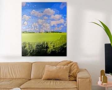 View of Riesa [original 60 cm x 50 cm] by Anna Kasten
