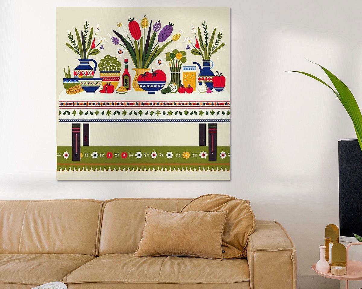 Example of the artwork in a room