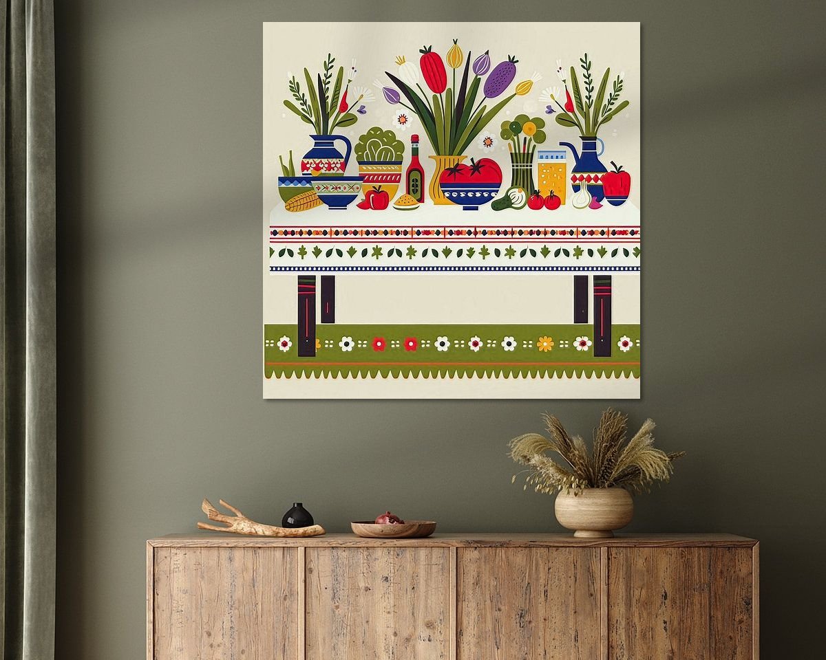 Example of the artwork in a room