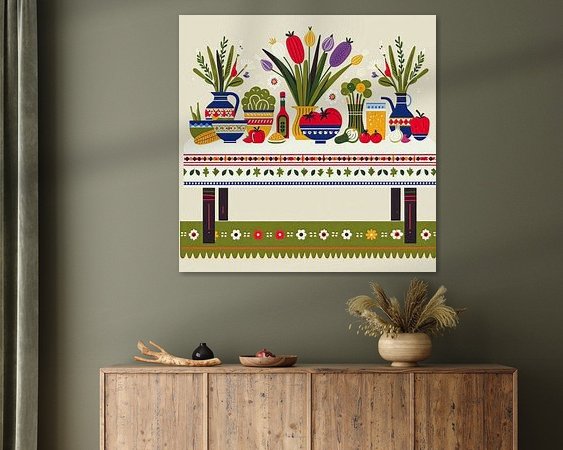 Example of the artwork in a room