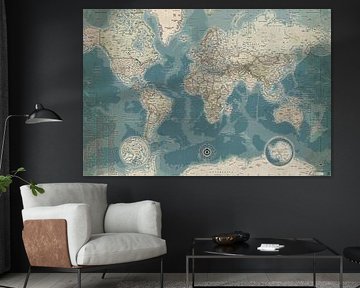Wereldkaart PIRATE (bijgewerkt tot 2025) van MAPOM by Geoatlas