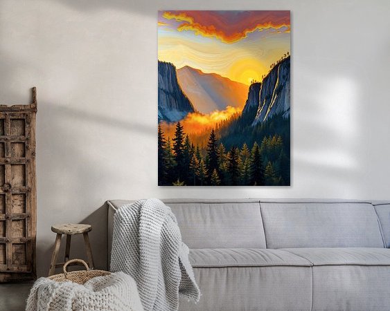 Example of the artwork in a room