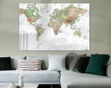 PATCHWORK Wereldkaart (bijgewerkt tot 2025) van MAPOM by Geoatlas
