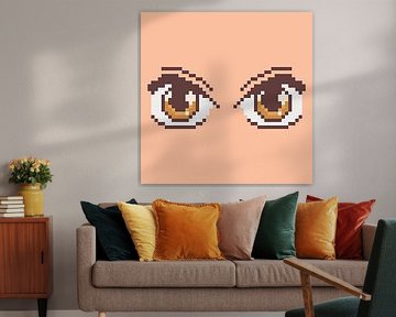 Pixel Art Anime Eyes by Dedi Dermawan