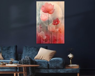 Lotus by Moonlight - Japandi Botanical by Marijke Trienekens