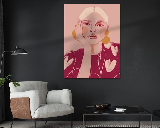 Example of the artwork in a room