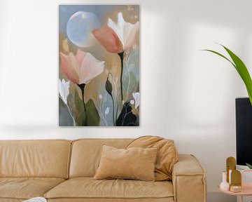 Stilleben Blush & Salbei Mondgarten | Japanische Botanik