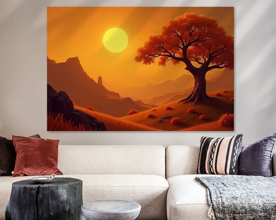 Example of the artwork in a room