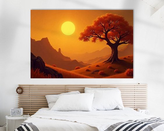 Example of the artwork in a room