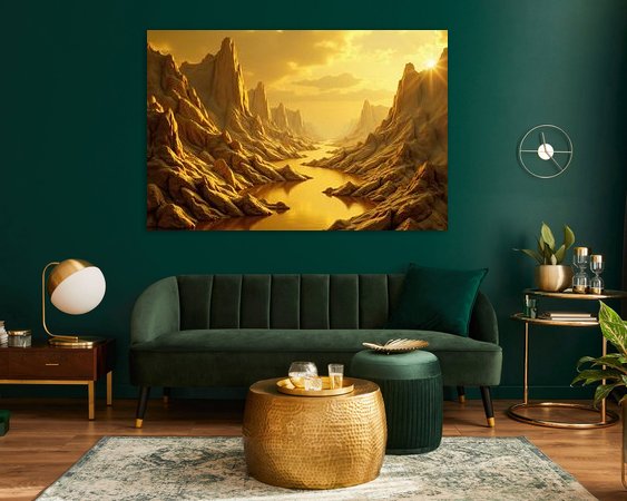 Example of the artwork in a room