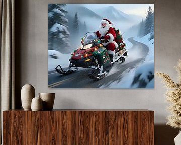St Nicholas in a frenzy of lights by Jean Pierre
