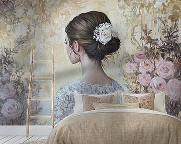 Bride | Flower bride by ARTEO Paintings