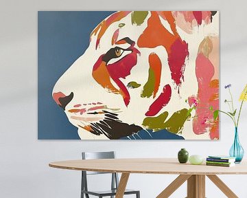 Tijger Schilderij van Modern Collection