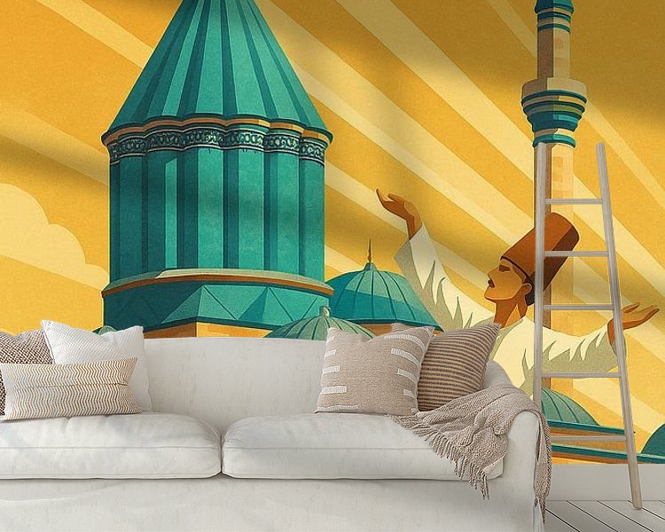 Example of the artwork in a room