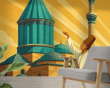 Example of the artwork in a room