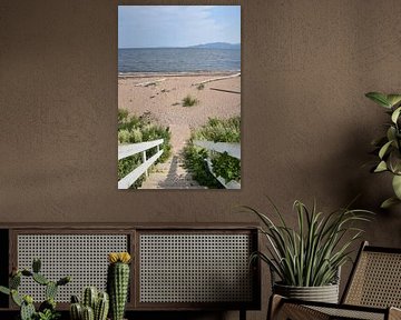 Beach in summer by Claude Laprise