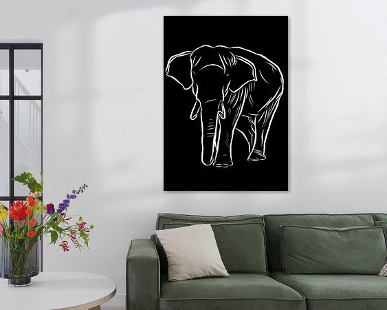 Example of the artwork in a room