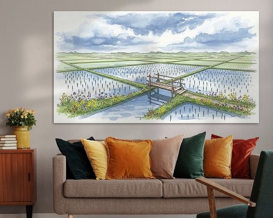 Example of the artwork in a room