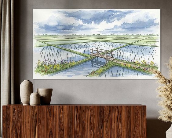 Example of the artwork in a room