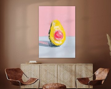 Minimalistische Avocado