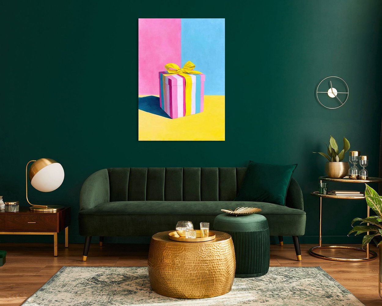 Example of the artwork in a room