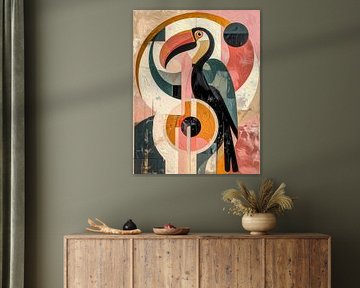 Toucan - figurative and modern artwork