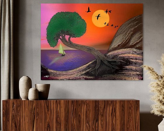 Example of the artwork in a room
