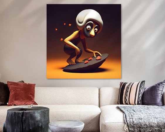 Example of the artwork in a room