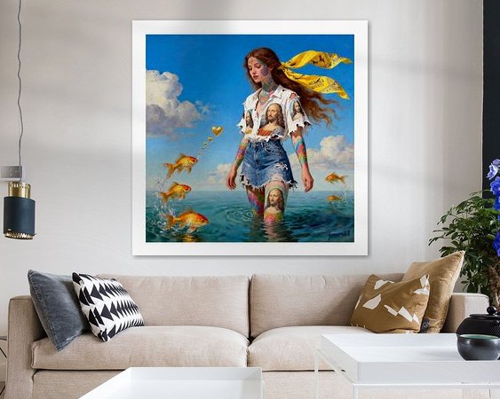 Example of the artwork in a room