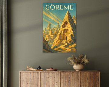 Göreme Rotskerk Elegantie Poster