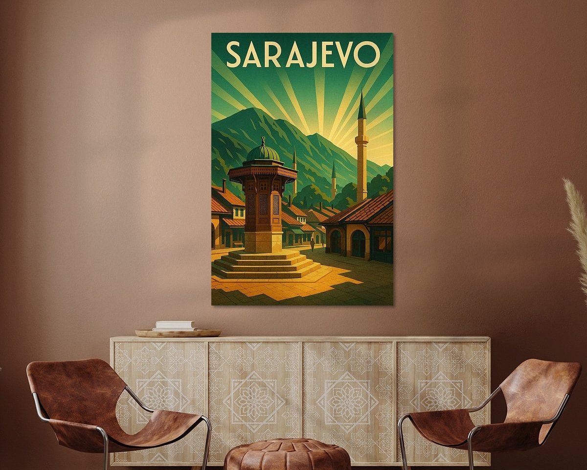 Example of the artwork in a room