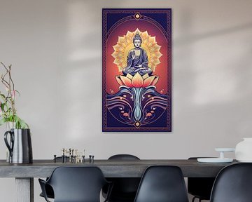 Buddha / Boeddha Meditation Lotus Flower by MIROKKU